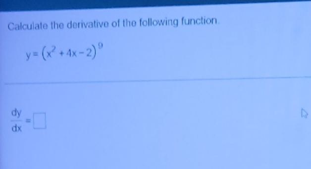 Calcuato tho (10' ivatvvo of tho followirtq function