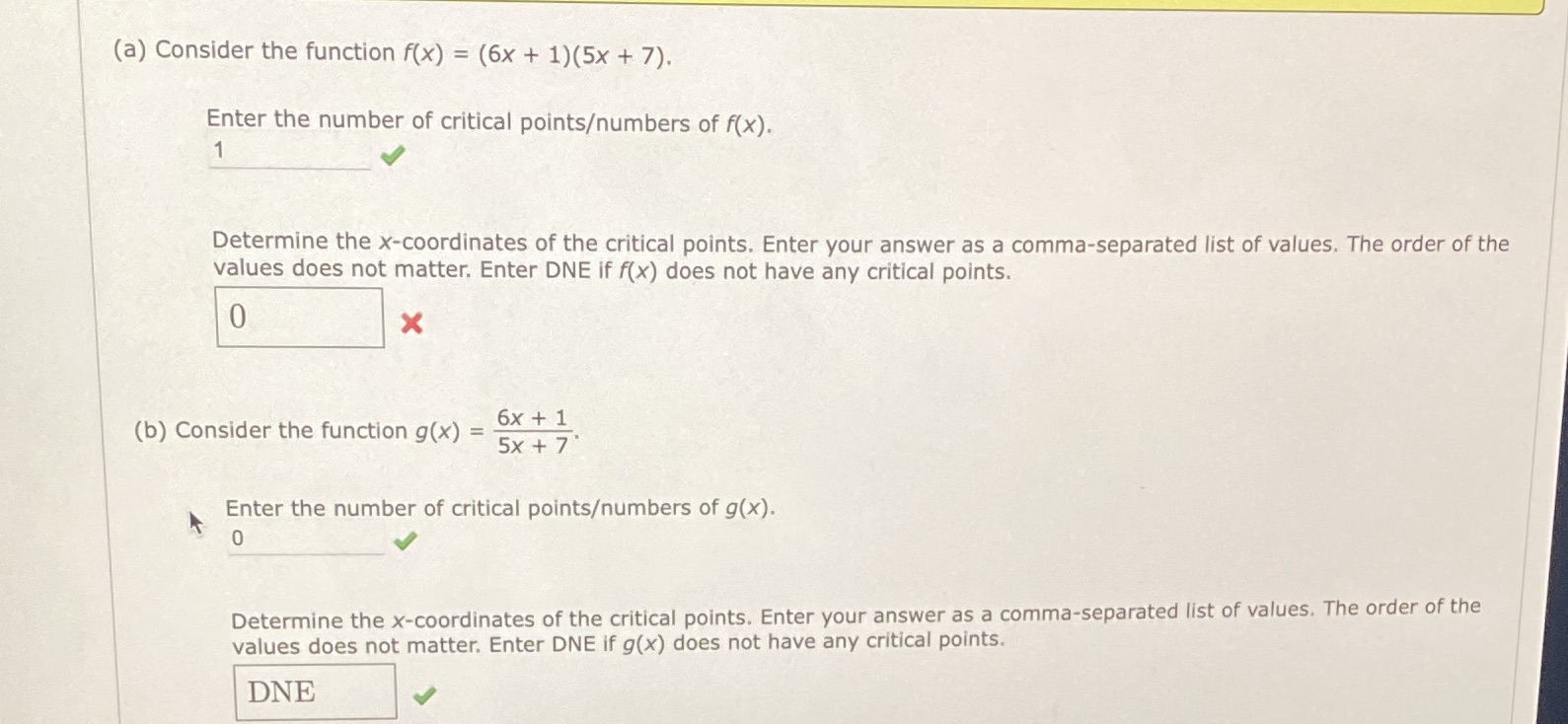 The one with the red x (a) Consider the function f(x) =