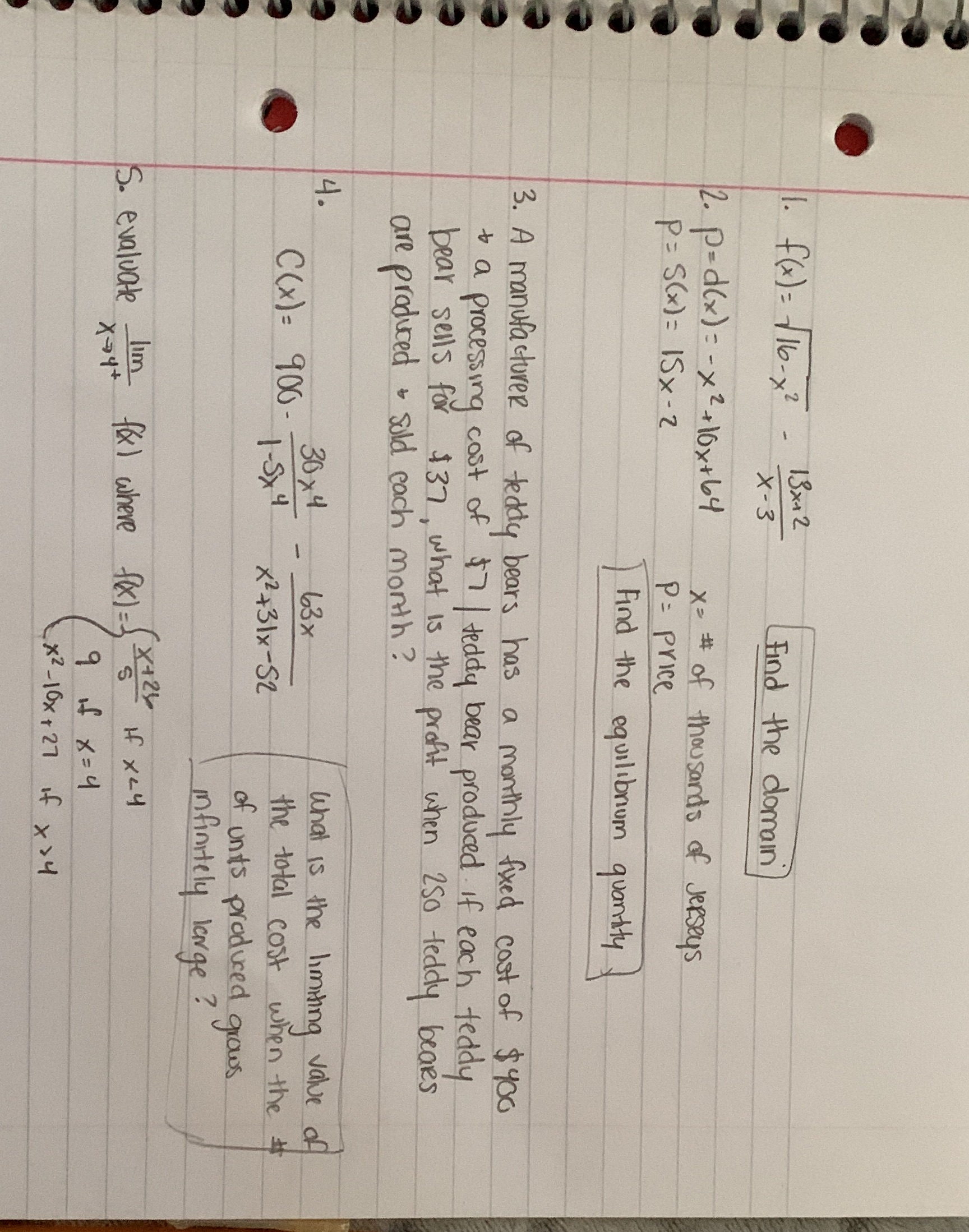  PP 1. f ( x ) = 716-2 _ 13x+2 X