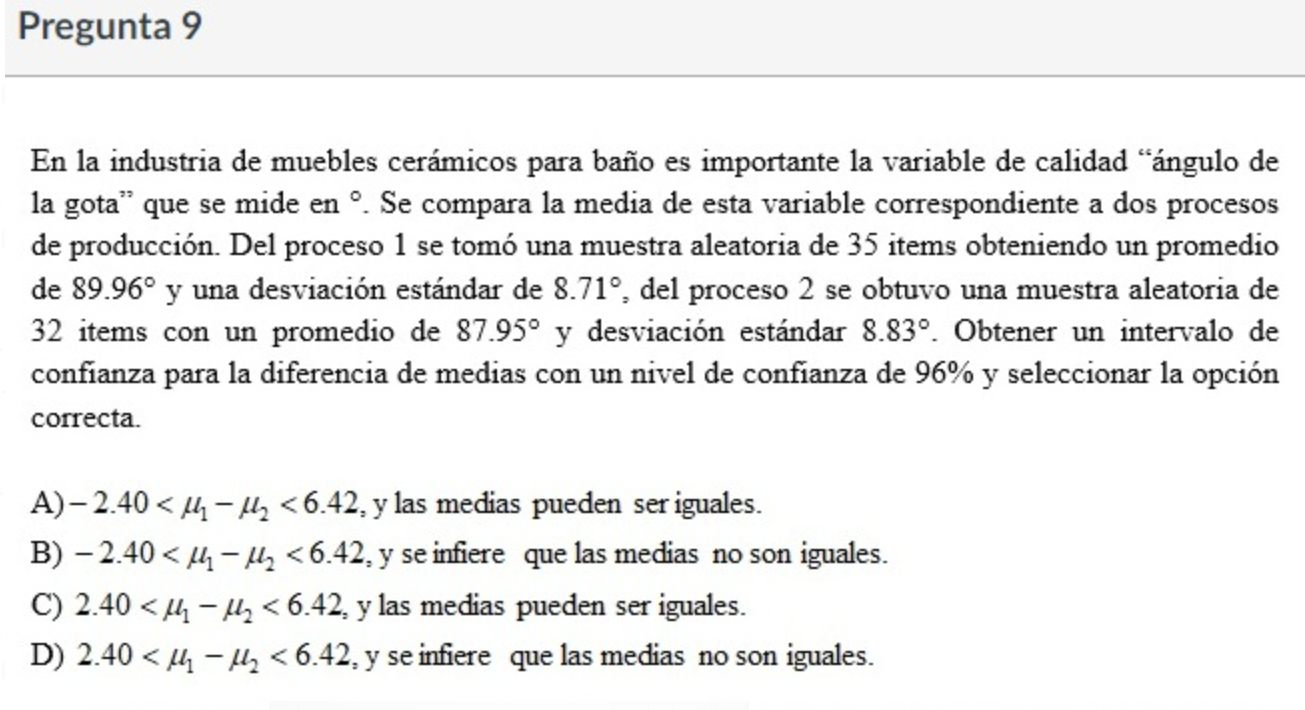 Pregunta 9 En la industria de muebles cermicos para baio es importante