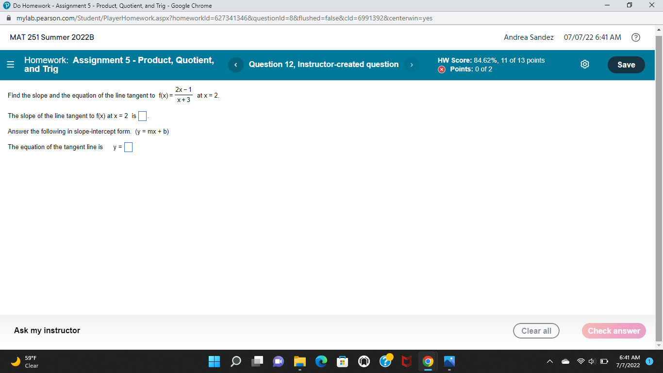  Do Homework - Assignment 5 - Product, Quotient, and Trig -