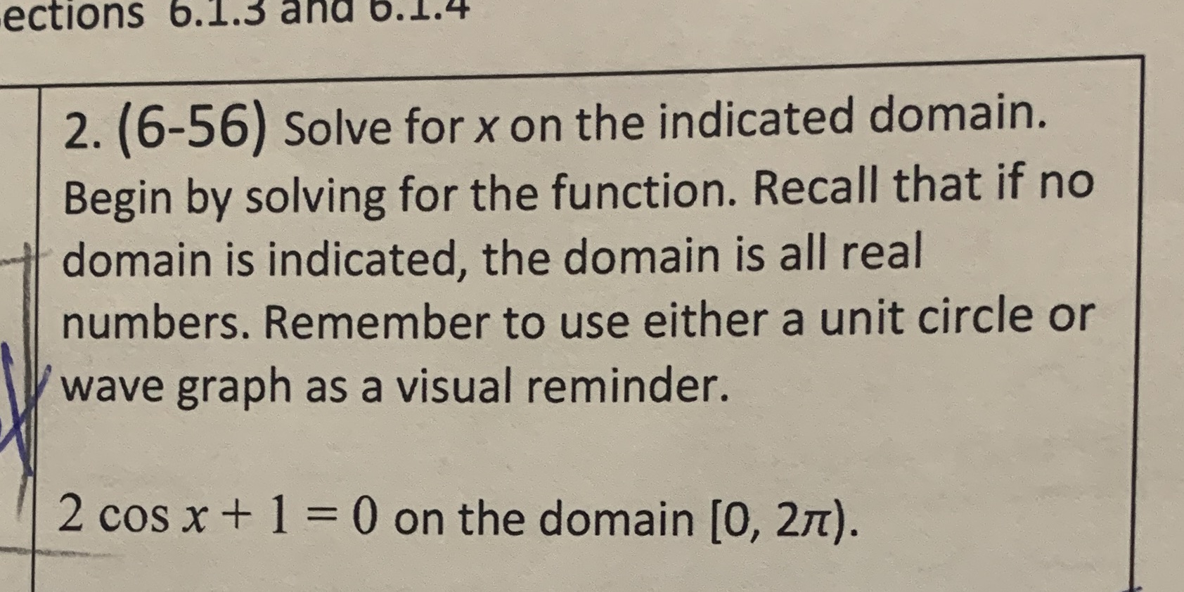 Peals help me with this problem ections 6.1.3 and 0.1.4 2. (6-56