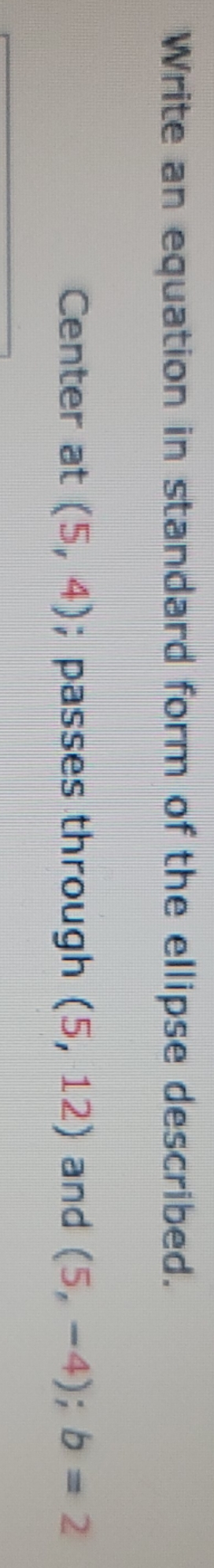 I kept getting this answer wrong please help Write an equation in