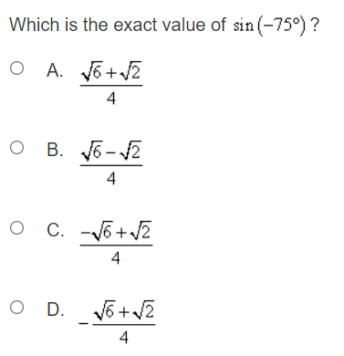 function y = 4sin (2x - >) ? O A. 7 units