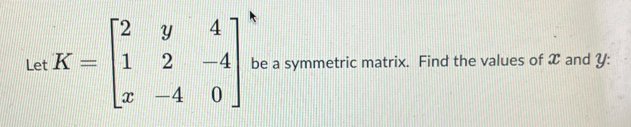 4 symmet i huales, of C and y: