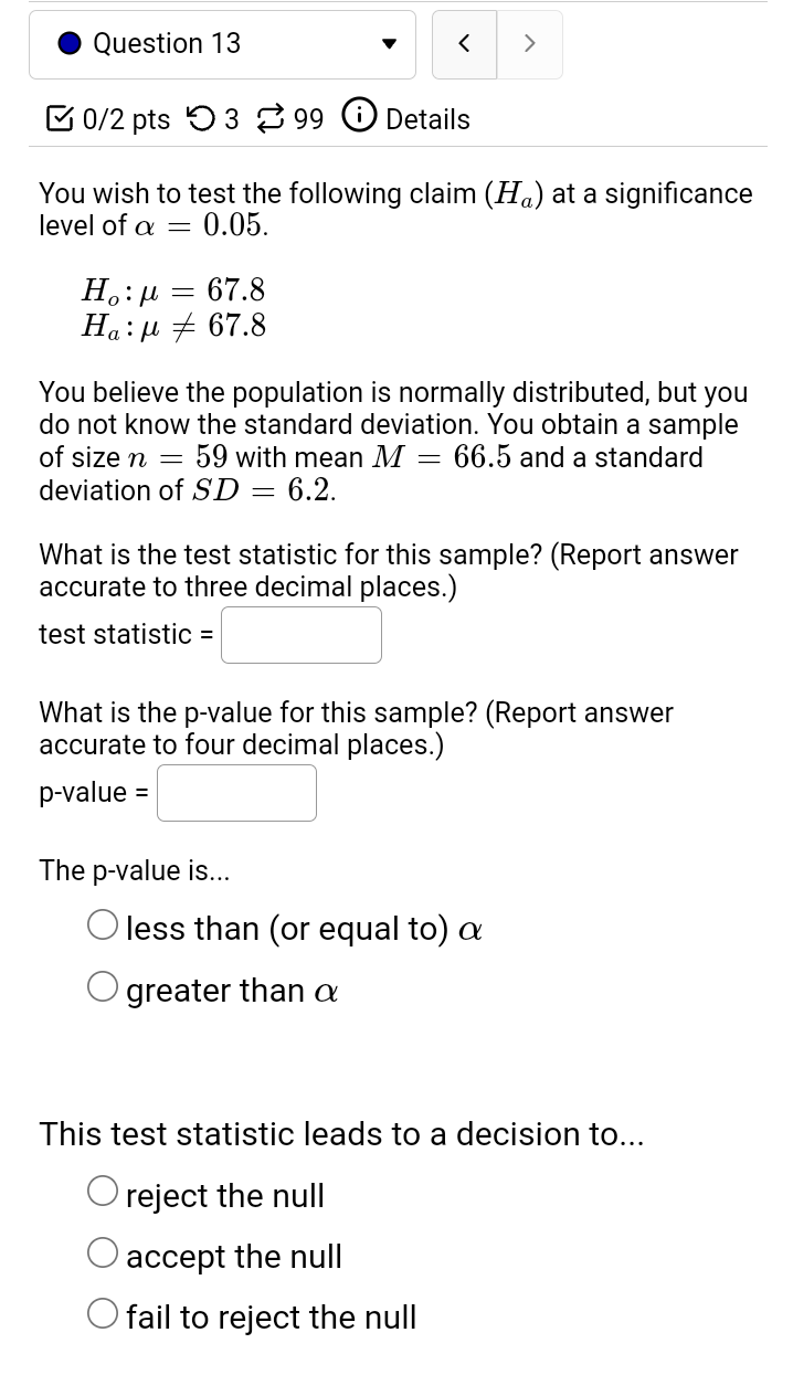for this sample? (Report answer accurate to four decimal places.) p-value ='