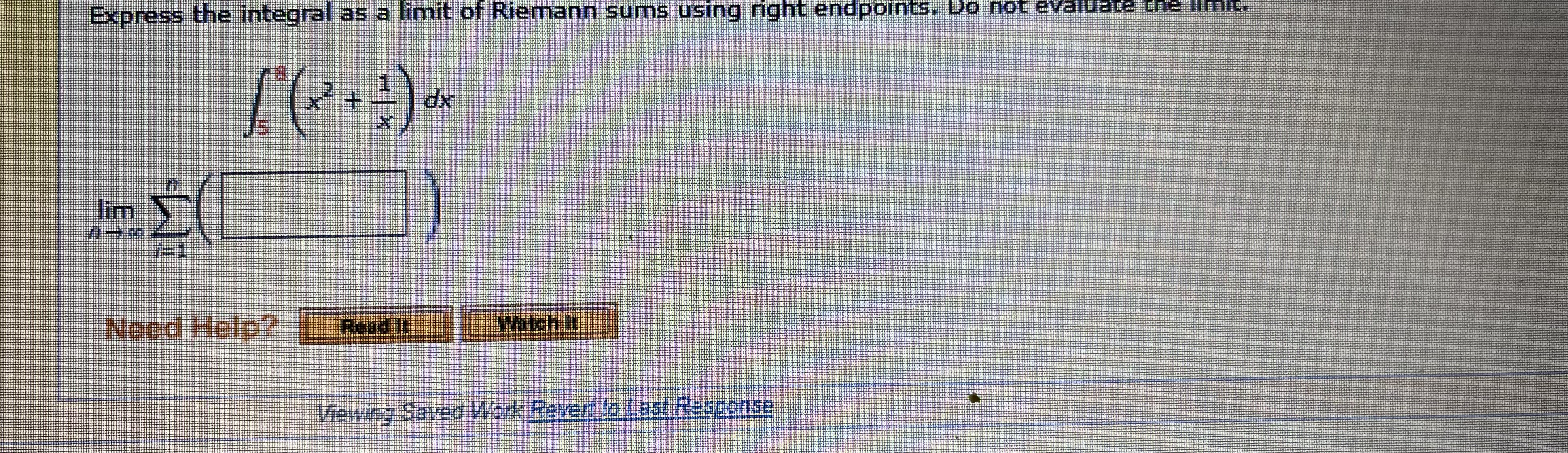 experiment. Use the table to estimate / (x) dx using three equal