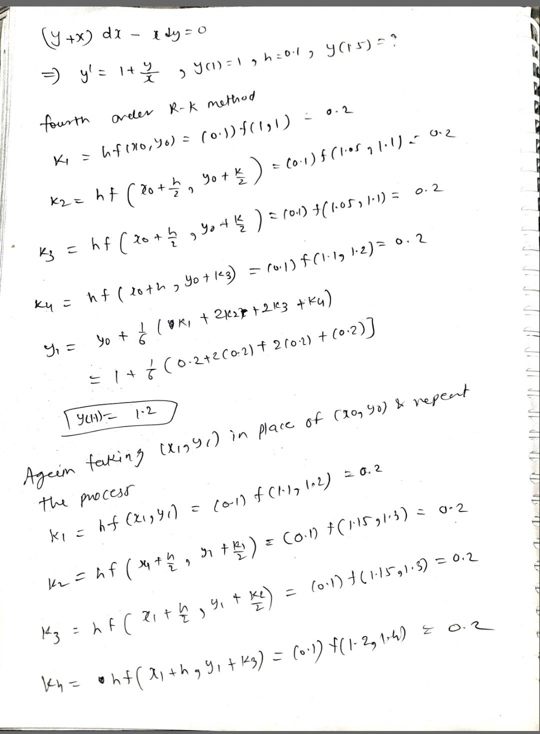 f ( 1 . 2 , 1 . 4 ) = 0.2