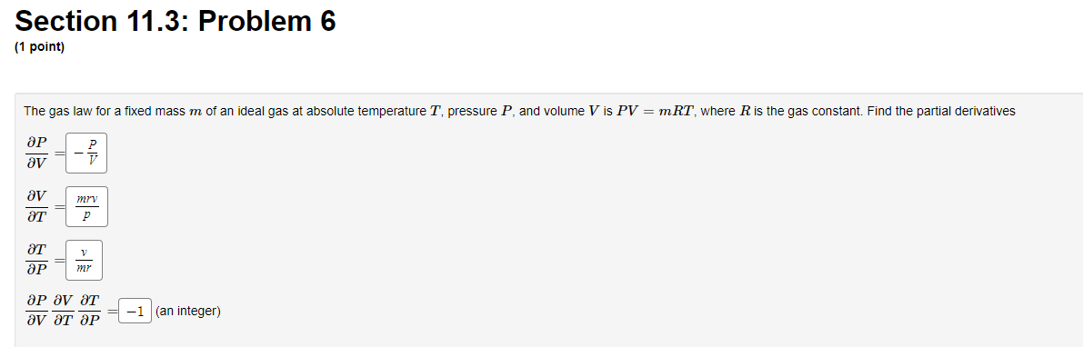 (1 point) Find the first partial derivatives of f(x, y, 2) =