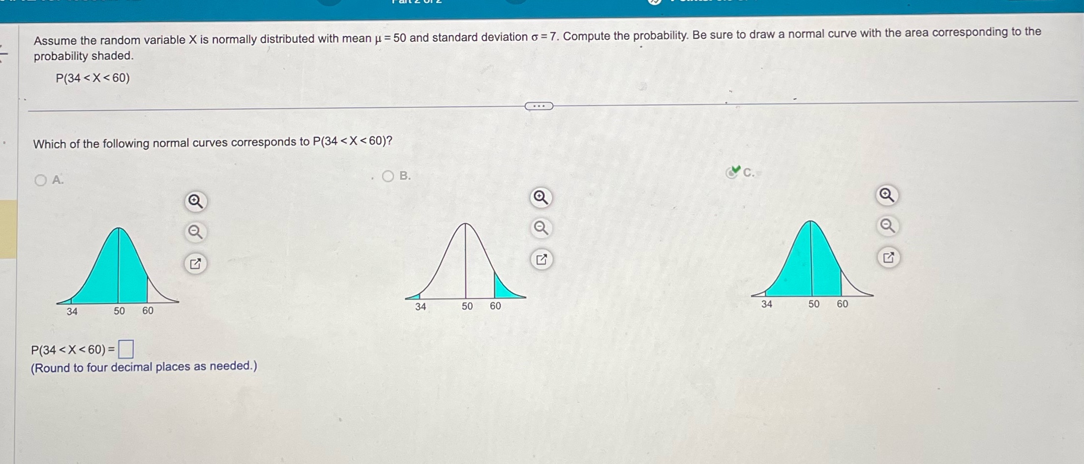  Assume the random variable X is normally distributed with mean u