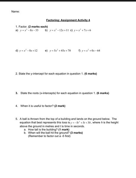 y=x -gr-33 b) y=x' -12r+ll c) y=x + 75+6 dj yux -8x