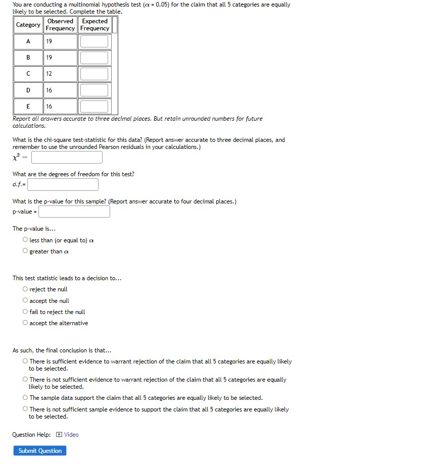 unrounded Pearson residuals in your calculations.) x = What are the degrees
