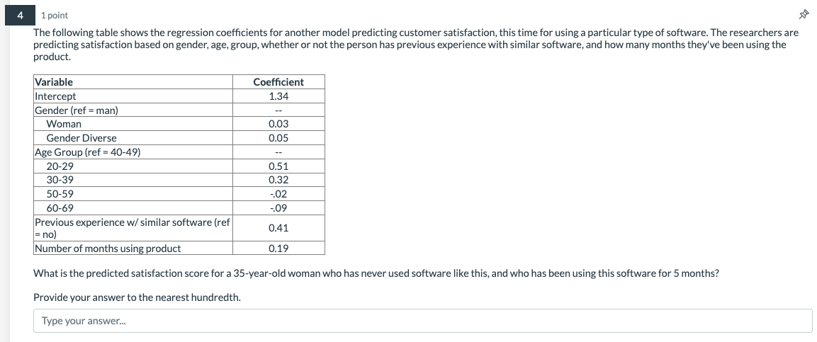 the equation with what they represent. Most response options are used twice!