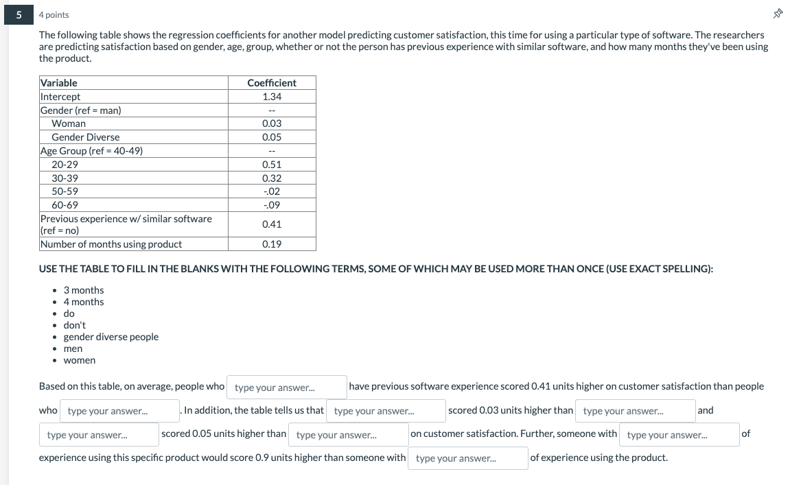 V the "b" value or regression coefficient V social support score V