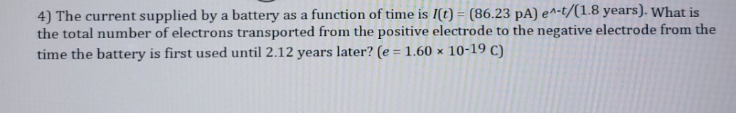 clear steps for more understanding thank you 4) The current supplied by