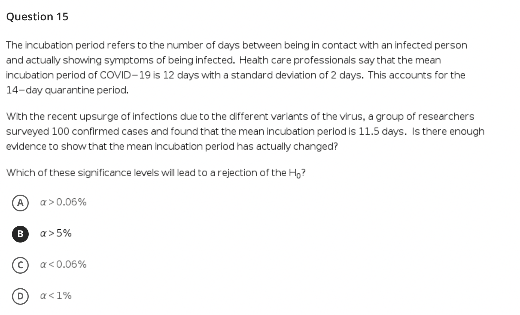 actually showing symptoms of being Infected. Health care professionals say that the