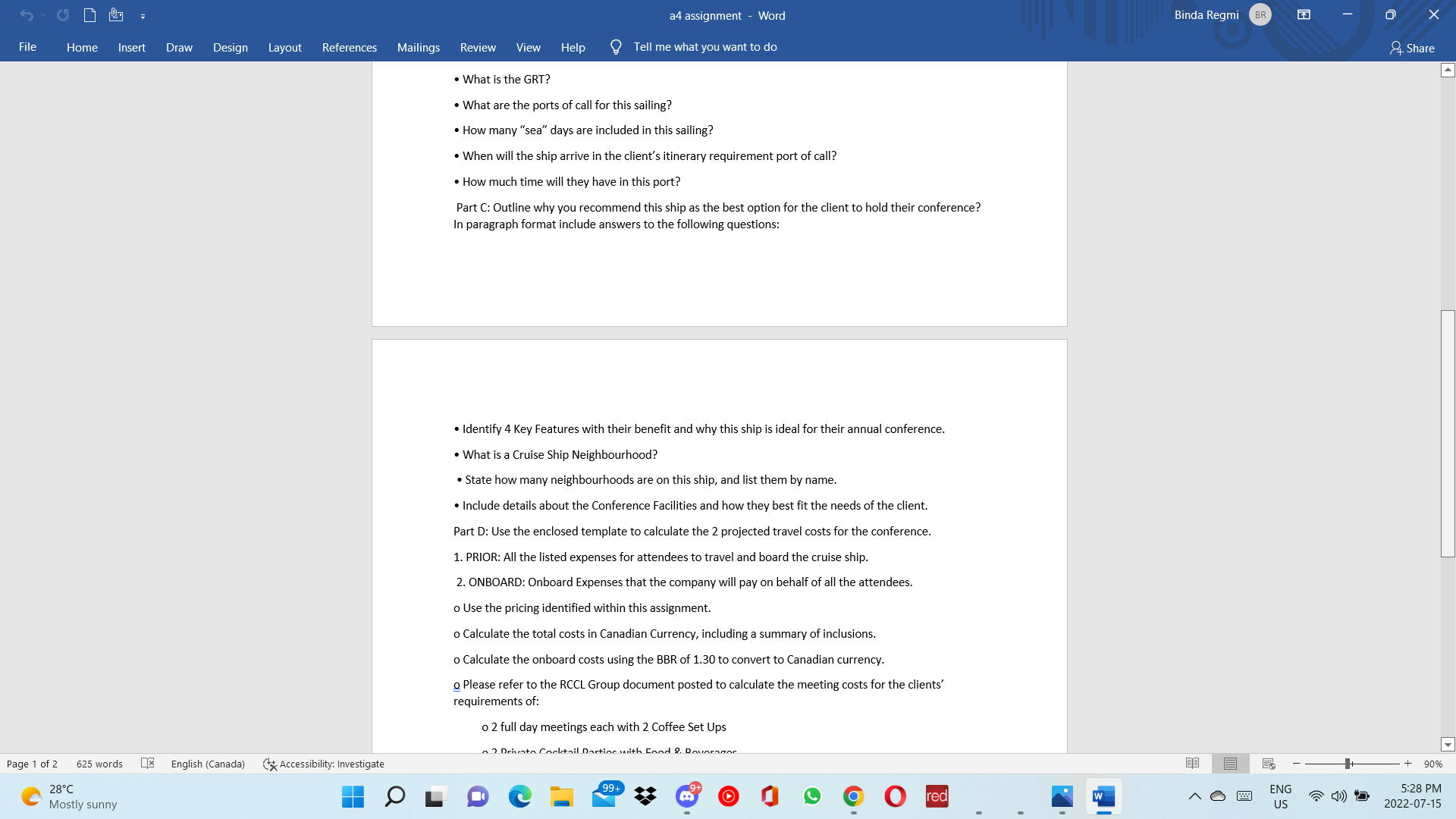 research and draft a proposal for a corporate client planning their annual