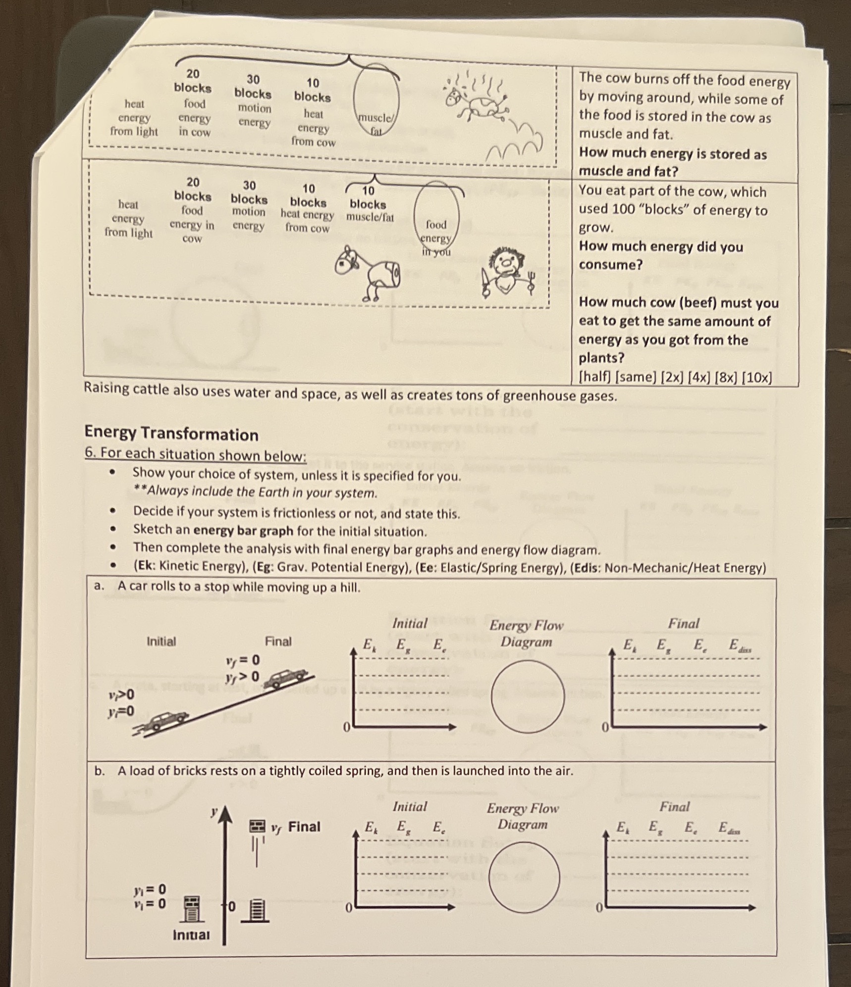 I require assistance with these practice problems. All directions are stated on