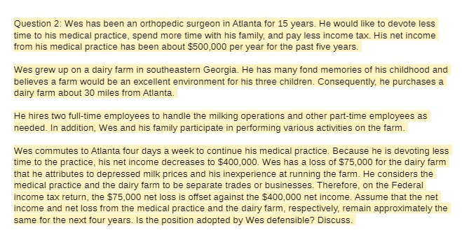 years. He would like to devote less time to his medical practice,