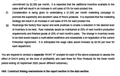 through discussions with the senior management team: 1. Balance Sheet (Statement of