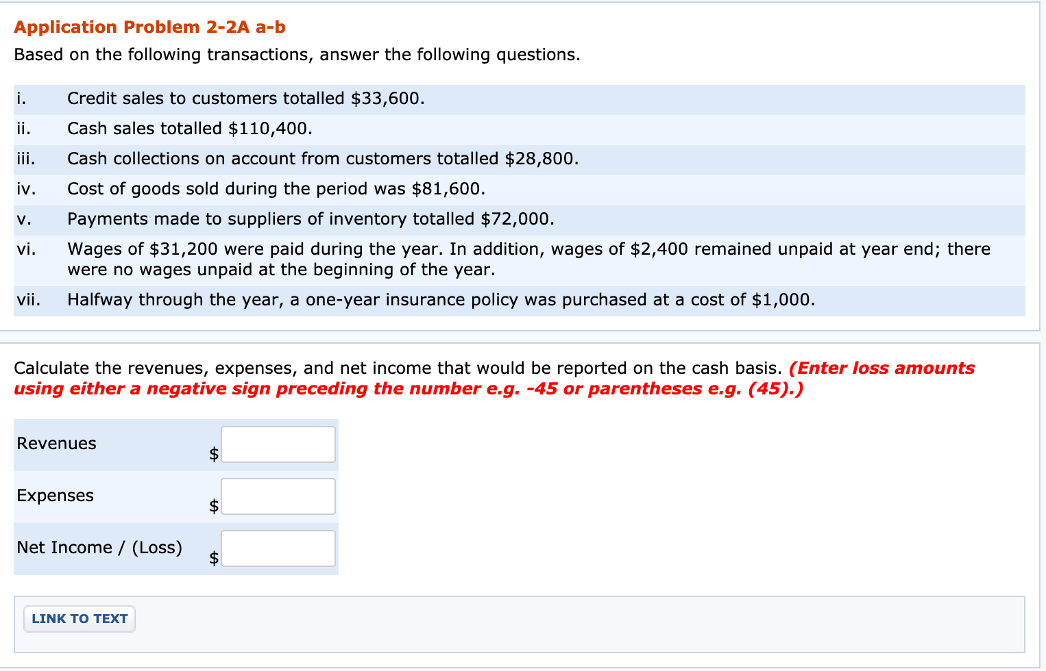I don't understand how to answer this question with accural vs cash