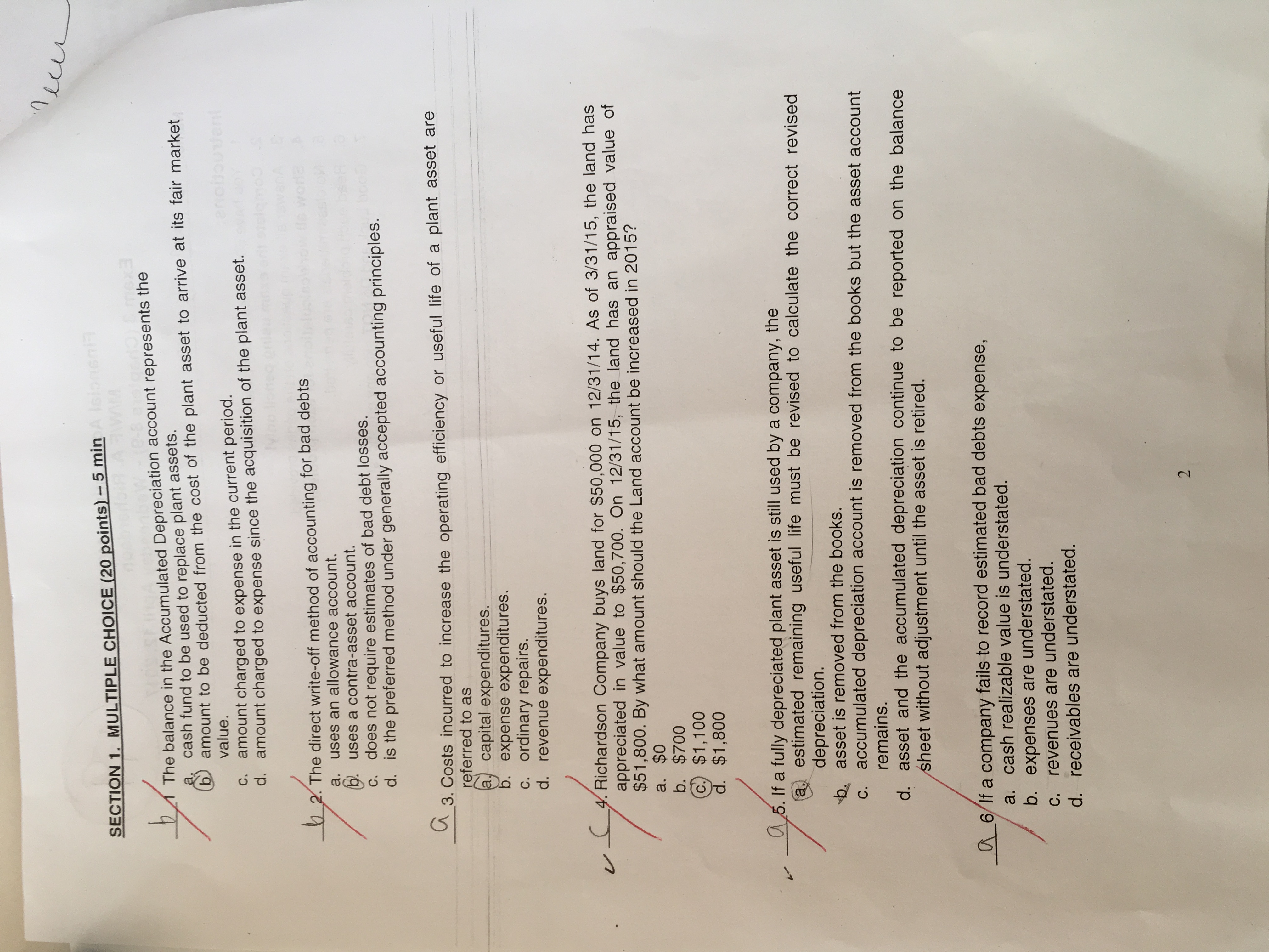 check entire answer. (File0002) B. If you noticed these were incorrect answer