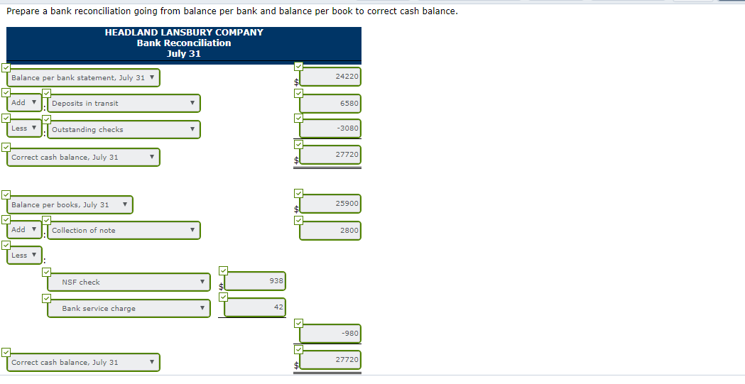 and cash and account receivables. Exercise 7-24 (Part Level Submission) Headland Lansbury