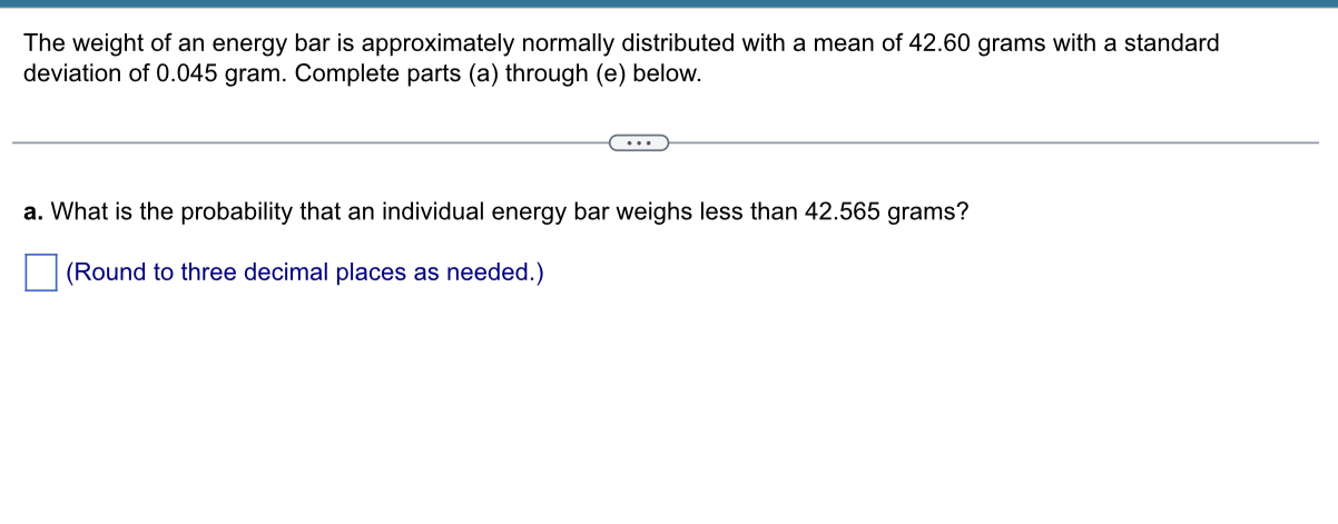 of 64 orders. The sample mean waiting time is 4.06 minutes, with