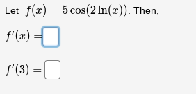 Let f(x) = Then, f'(3)