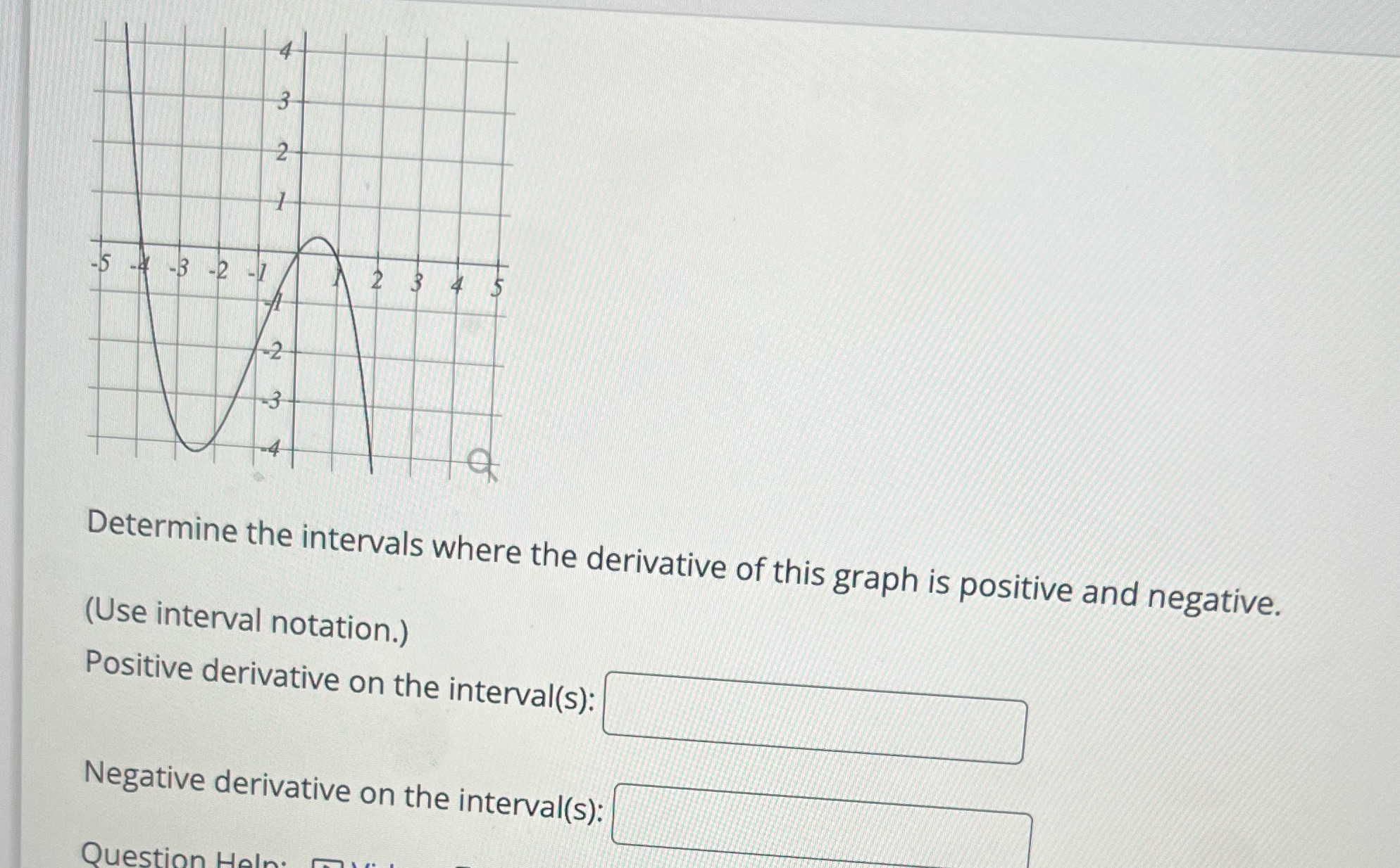  -3 - 2 - N -2 Determine the intervals where the
