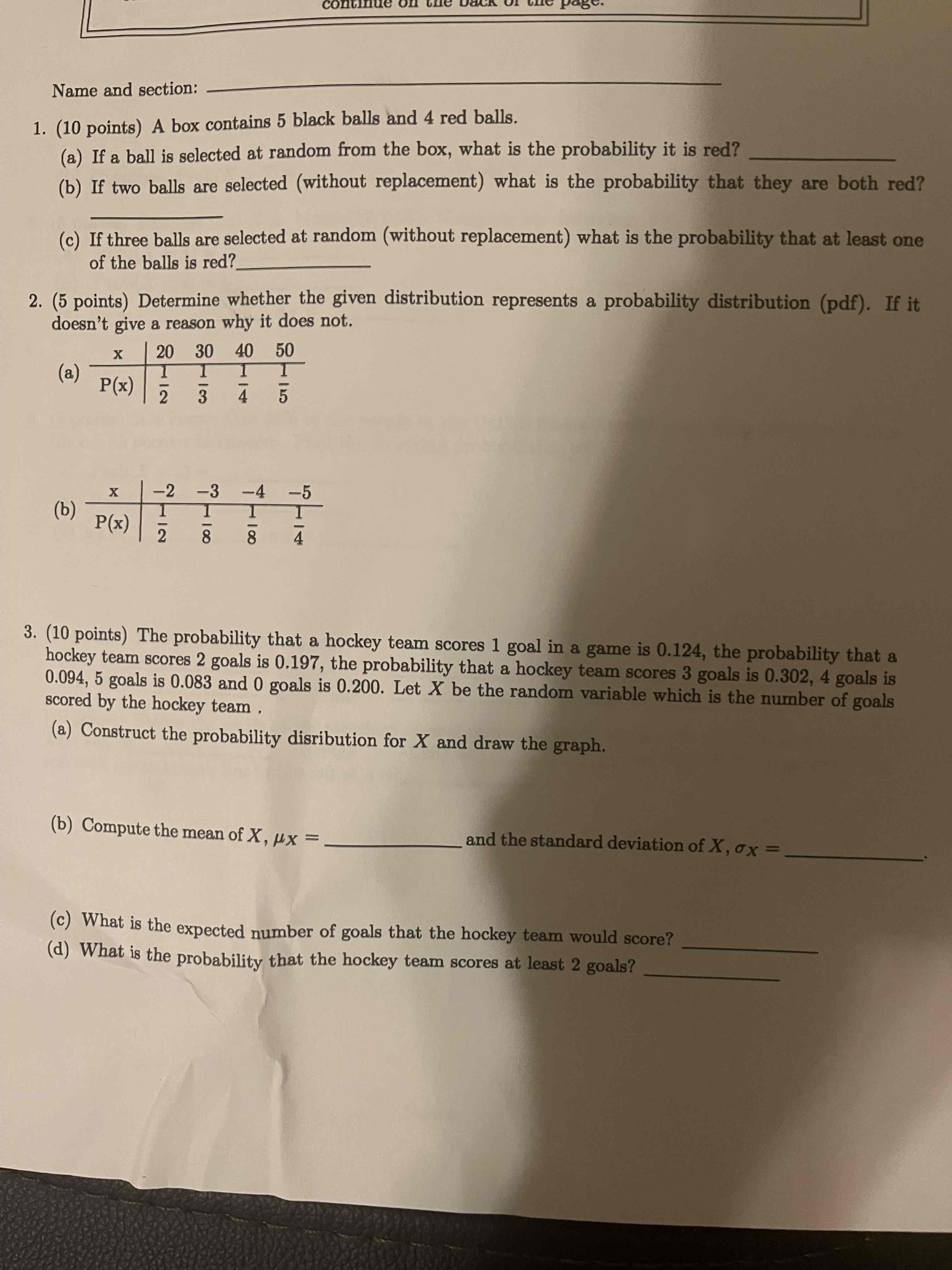 (without replacement) what is the probability that at least one of the