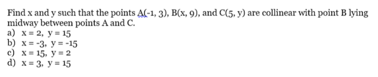 passed in total? 25 a) x= min 3 25 b) x= min