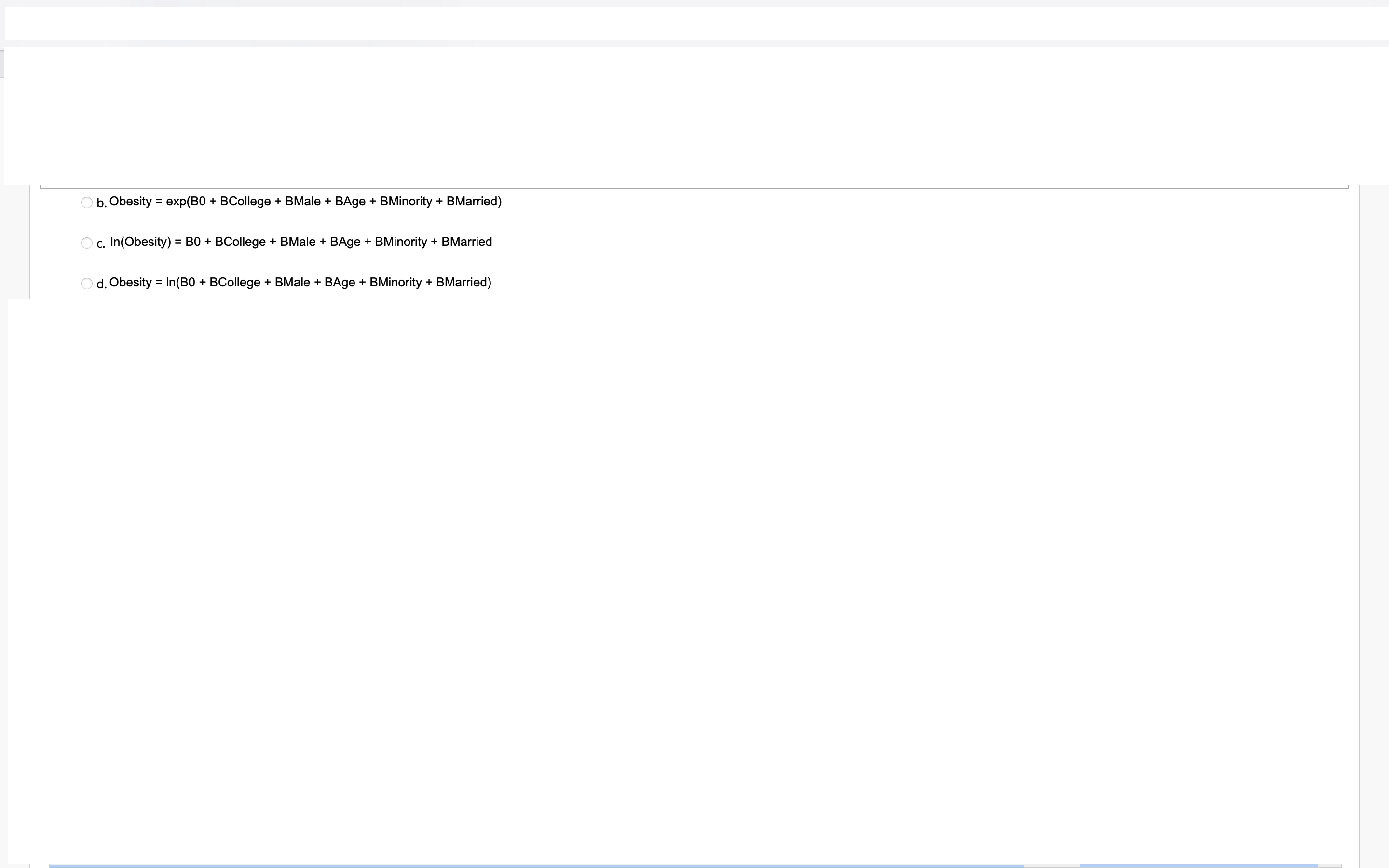 Table of obesity by married Frequency Table of obesity by Male Row