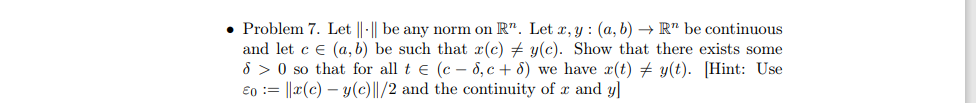  0 Problem 7. Let H - H be any norm on