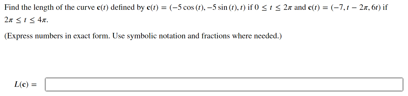 of the curve CO\") = (7r, |2t|) for 1 S t g