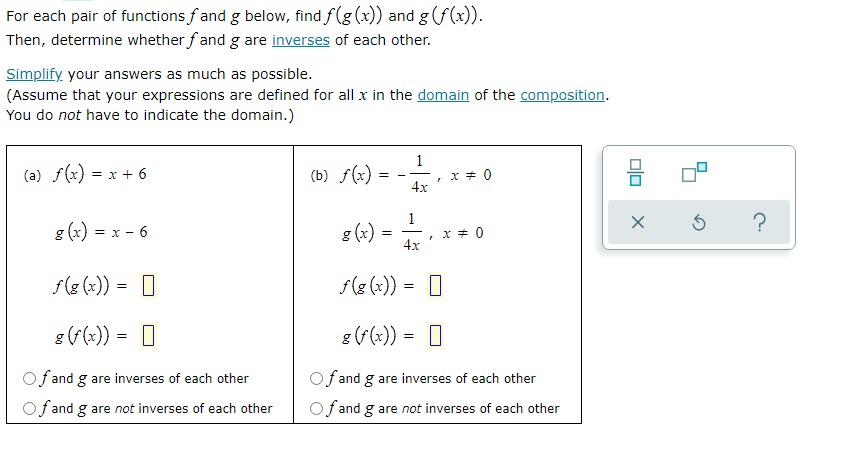 enclosed by the two squares (in square centimeters) in terms of x.