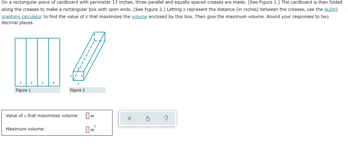 Minimum area: square centimetersX 13 For the functions f (x) = x