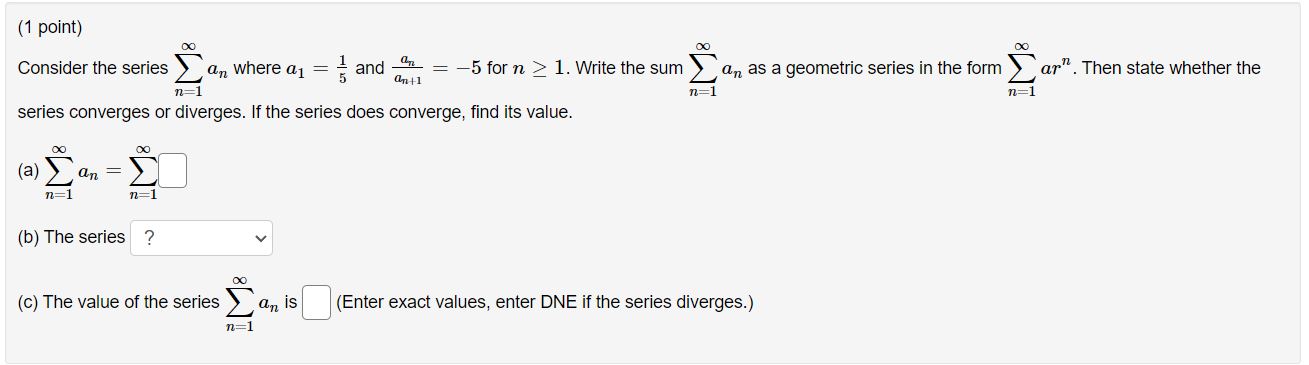  (1 point) 1 m m on . . _ _ a."