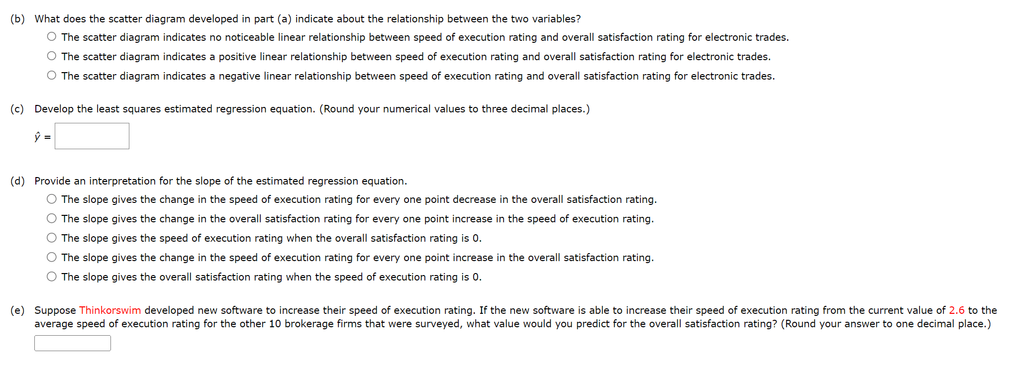 of execution as the independent variable. Satisfaction Satisfaction 4.5 4.0 3.5 3.0