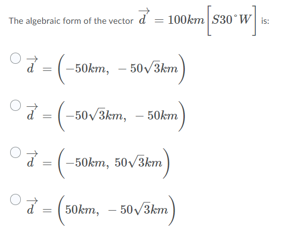 50v3km O = 50km, - 50V3km