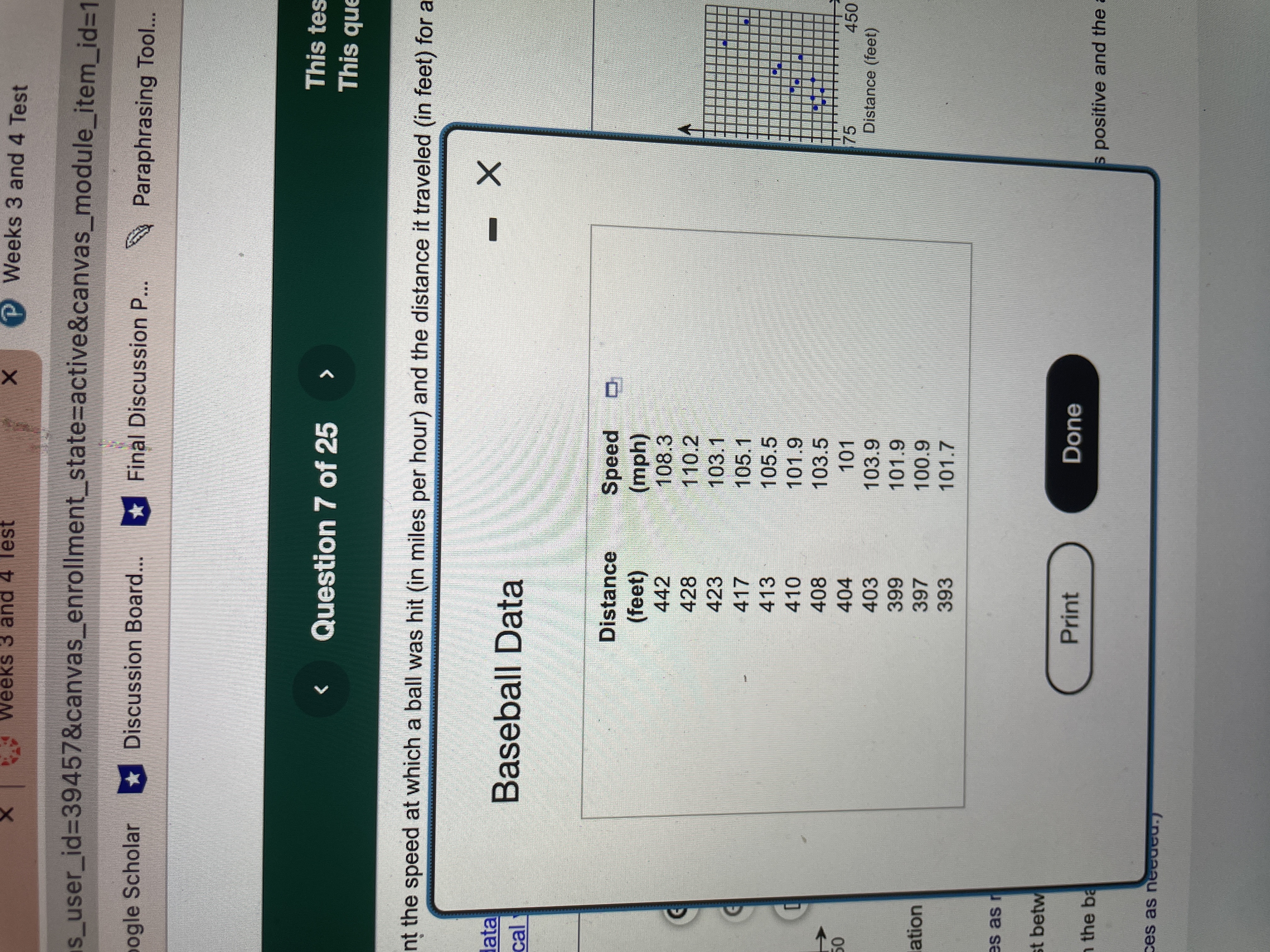 408 103.5 404 101 75 450 403 103.9 Distance (feet) 399 101.9