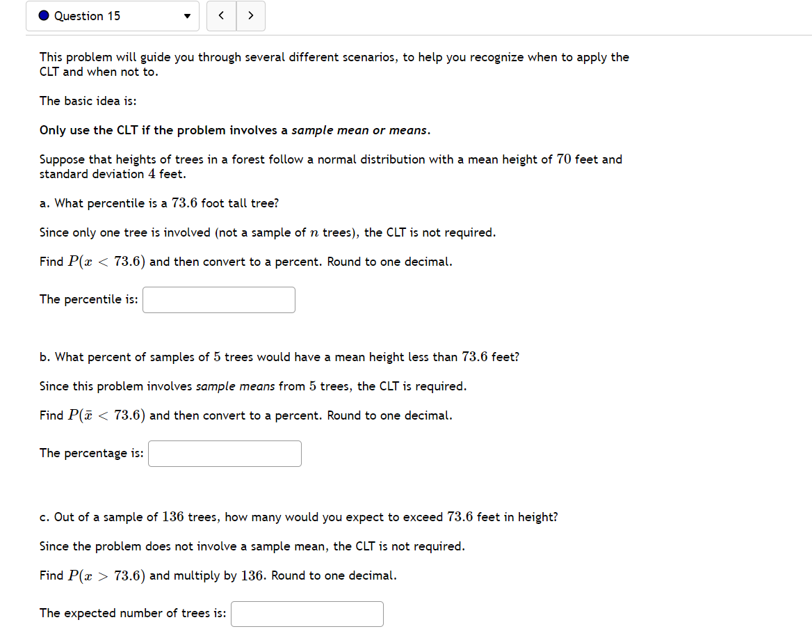  0 Question 15 v This problem will guide you through several