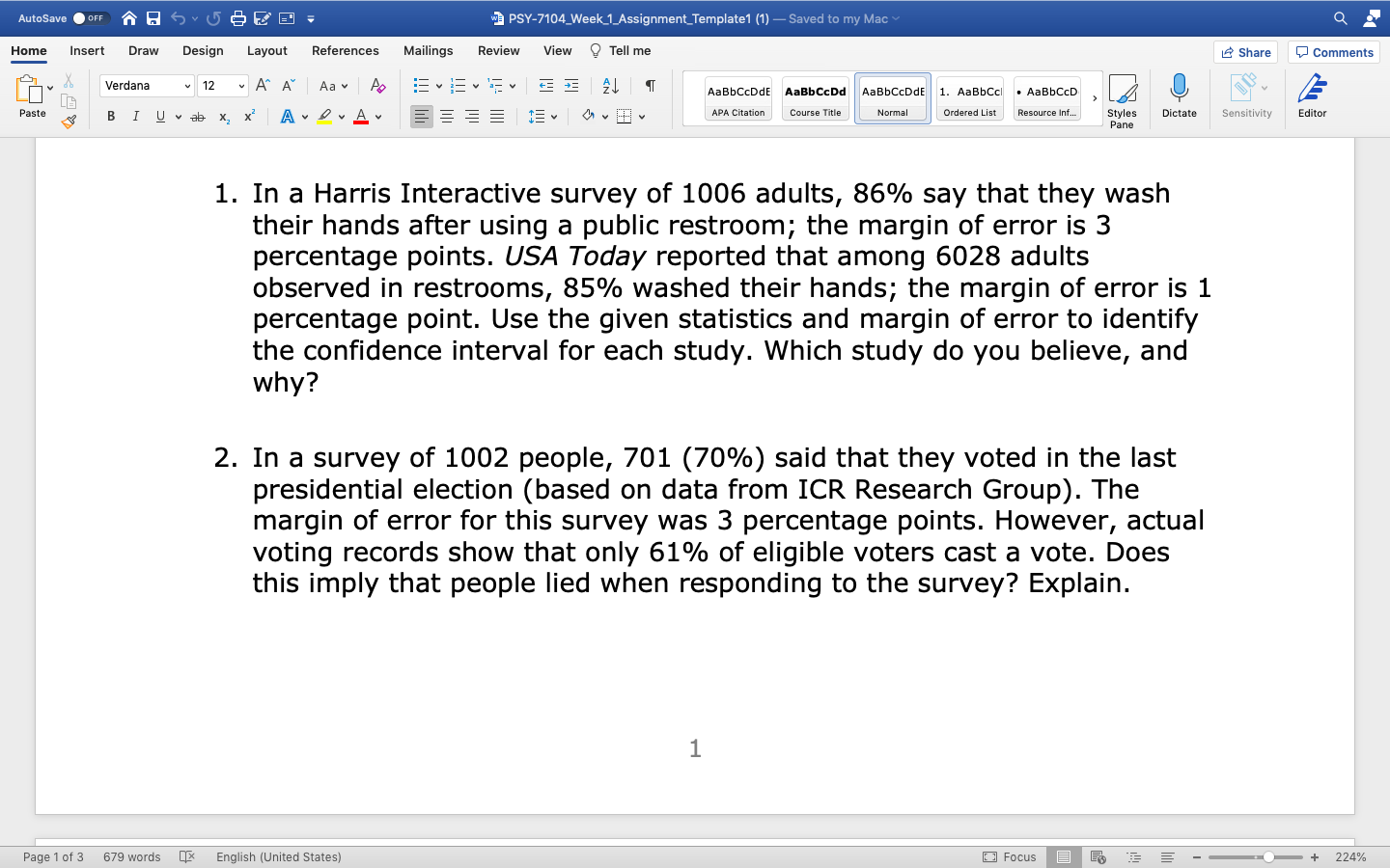 would apply the five basic steps in a statistical study to the