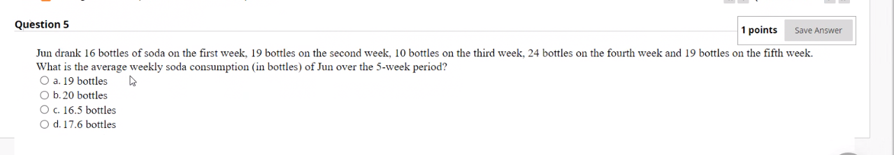 Question 7 What is the median of the following scores in Physics