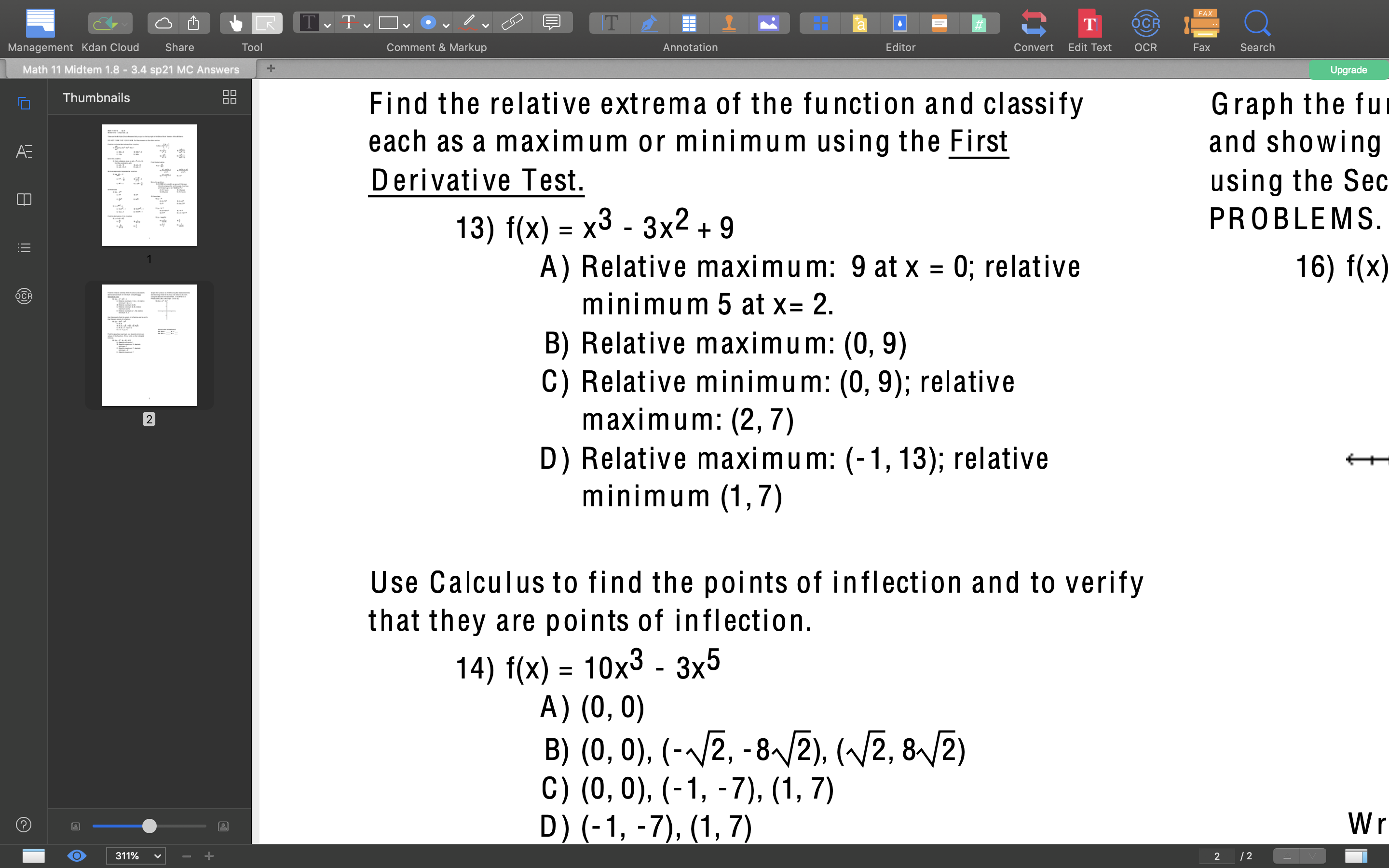 och 1.- Math 11 Midtam 1 8 - 3.4 51:21 MC