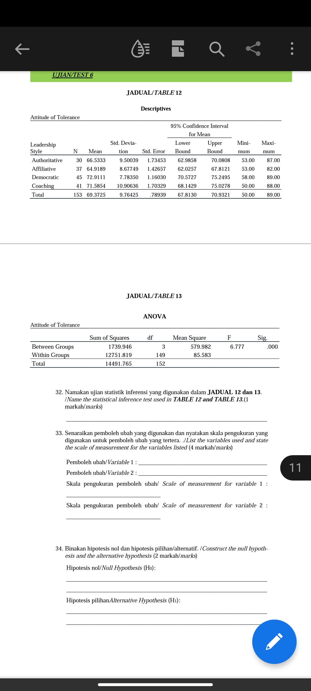 SCIENCE TUGASAN KUMPULAN/GROUP ASSIGNMENT (Nama/Name:........................................ (Nama/Name:.................................. ..... PEROLEH/ FULL MARKS OB- SOALAN