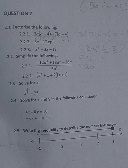 please assist me with question 2 Bo dimas ) QUESTION 2 2.1