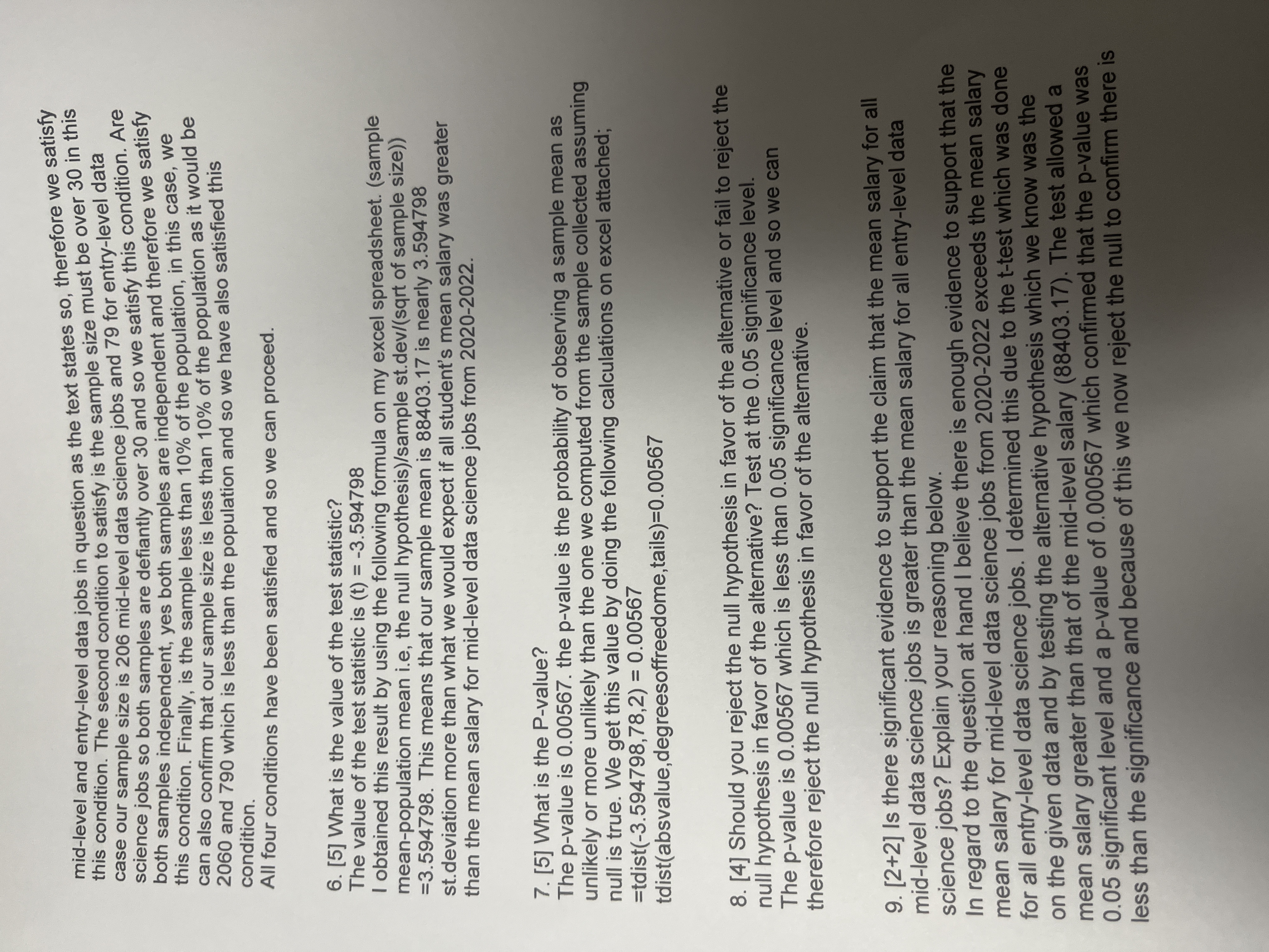 data science jobs is greater than the mean salary for all entry-level