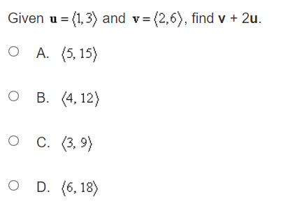 (50,120) and a terminal point of (75,158)? 0 A. No, the two