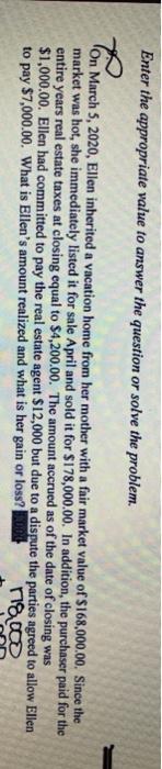 the question. Options are Xo c. Not capital assets sed by a